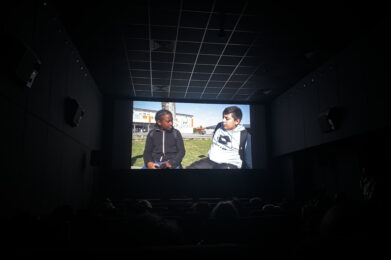 Projection au cinéma