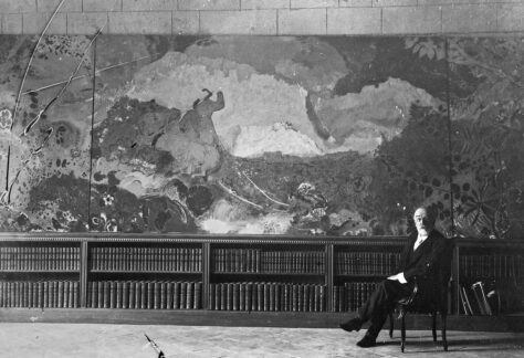 18. Redon devant son tableau